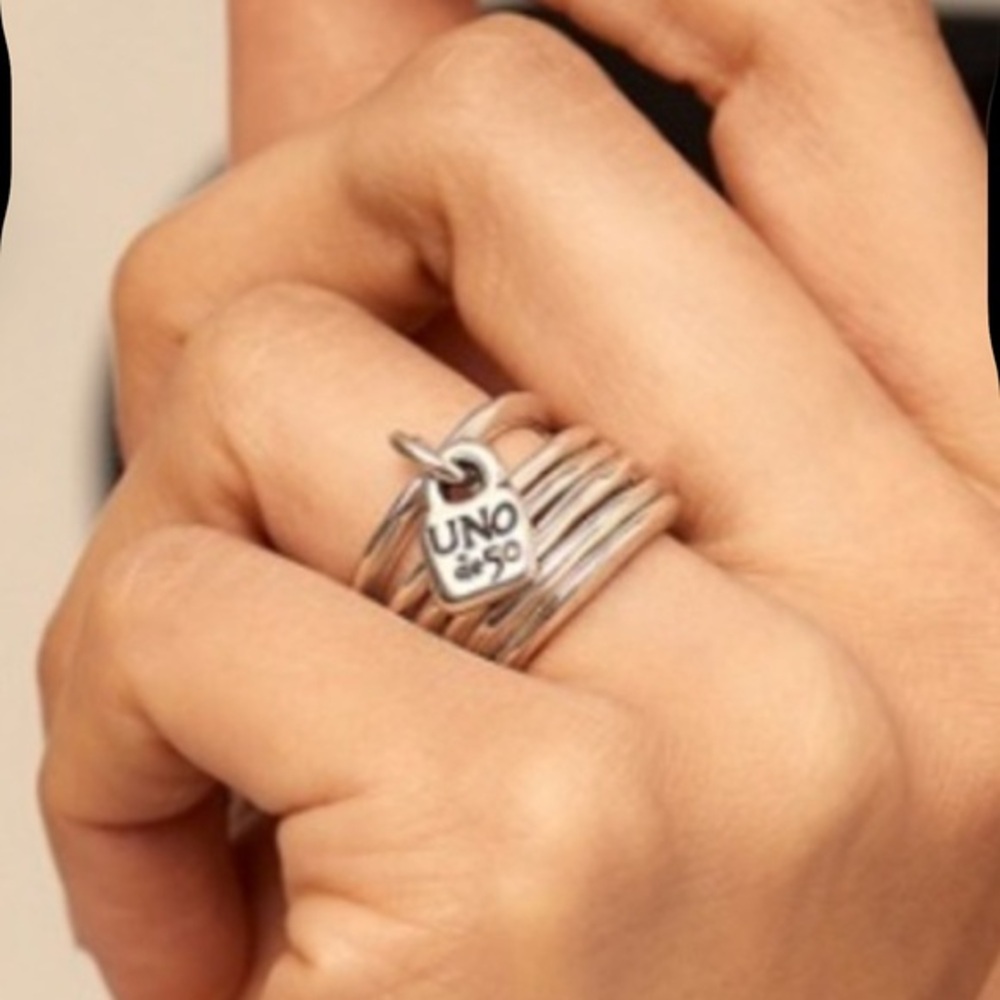 *UNO de 50 Silver Ring